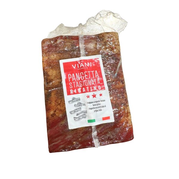 Pancetta stagionata rigatino